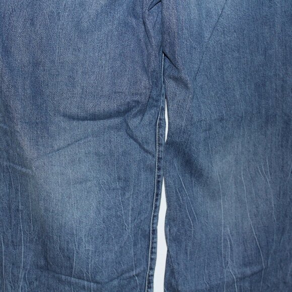 Lane Bryant Women's Pull On Wide Leg Distress Jeans Size 14 - Picture 2 of 9